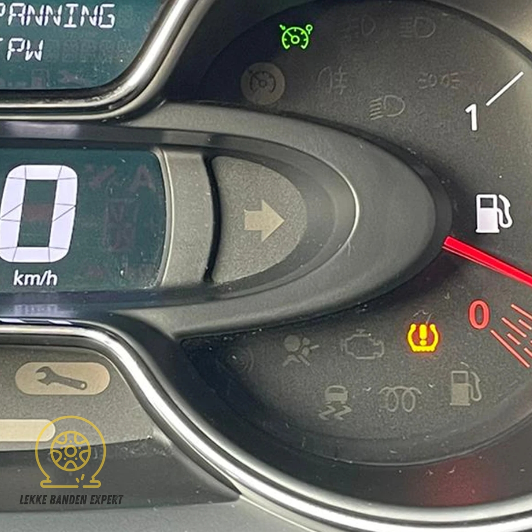 Lekke band bij een auto herkennen